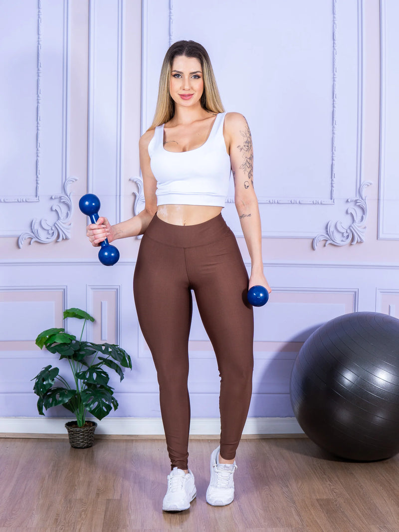 Legging sem estampa para treino