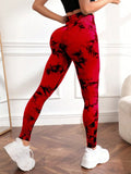 Legging feminina,cintura alta estampada