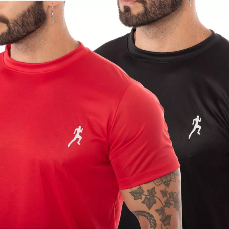 Kit 5 camisetas masculinas + 5 Bermudas Masculinas Academia - Conjunto